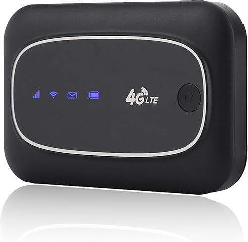 aqxreight Router móvil inalámbrico 4G WiFi módem hotspot portátil ideal para viajes y trabajo (negro)