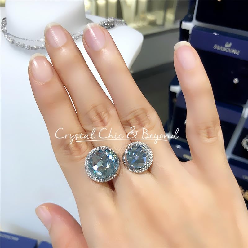 Swarovski Except Double Open Ring, Round Cut