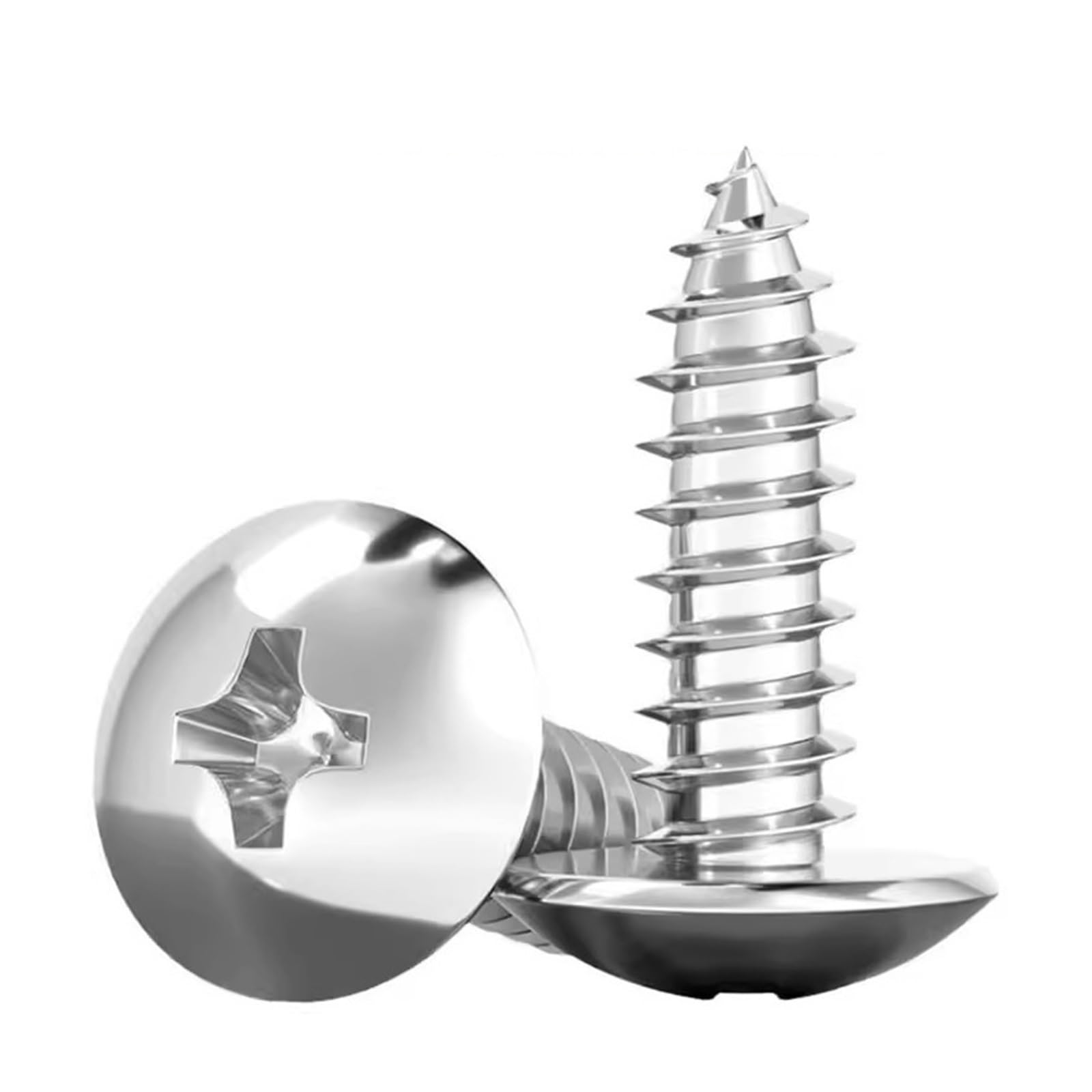 Tornillos Tornillos autorroscantes Tornillo de Ace Tornillos autorroscantes de Cabeza avellanada con Ranura en M3 M3.5 M4 Tornillo de Cabeza avellanada de Acero Inoxidable 304(M4x60mm 20pcs)