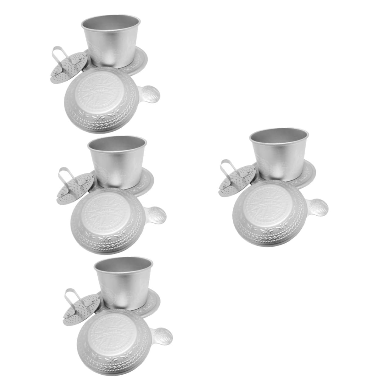 TOPBATHY 4 Juegos De Para Amantes Del Para Mujeres Cafetera Vietnamita De Goteo Accesorios De Con Filtro De Para Amantes Del Suministros De Vietnamita