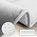 Clara Clark Bathroom Rugs – Memory Foam Bath Mat Set for Bathroom, Non Slip Absorbent Velvet - Fast Drying Bath Mats – Bathroom Rug and Contour Rug Set 3 Piece - 20 x 32 - 17 x 24 - 19 x 24, Silver