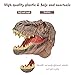 Tecesy Dinosaur Hand Puppets Toys, Dino Head Puppet Role Play Toy for Kids, Large Soft Rubber Realistic Tyrannosaurus Rex Head 9 inch