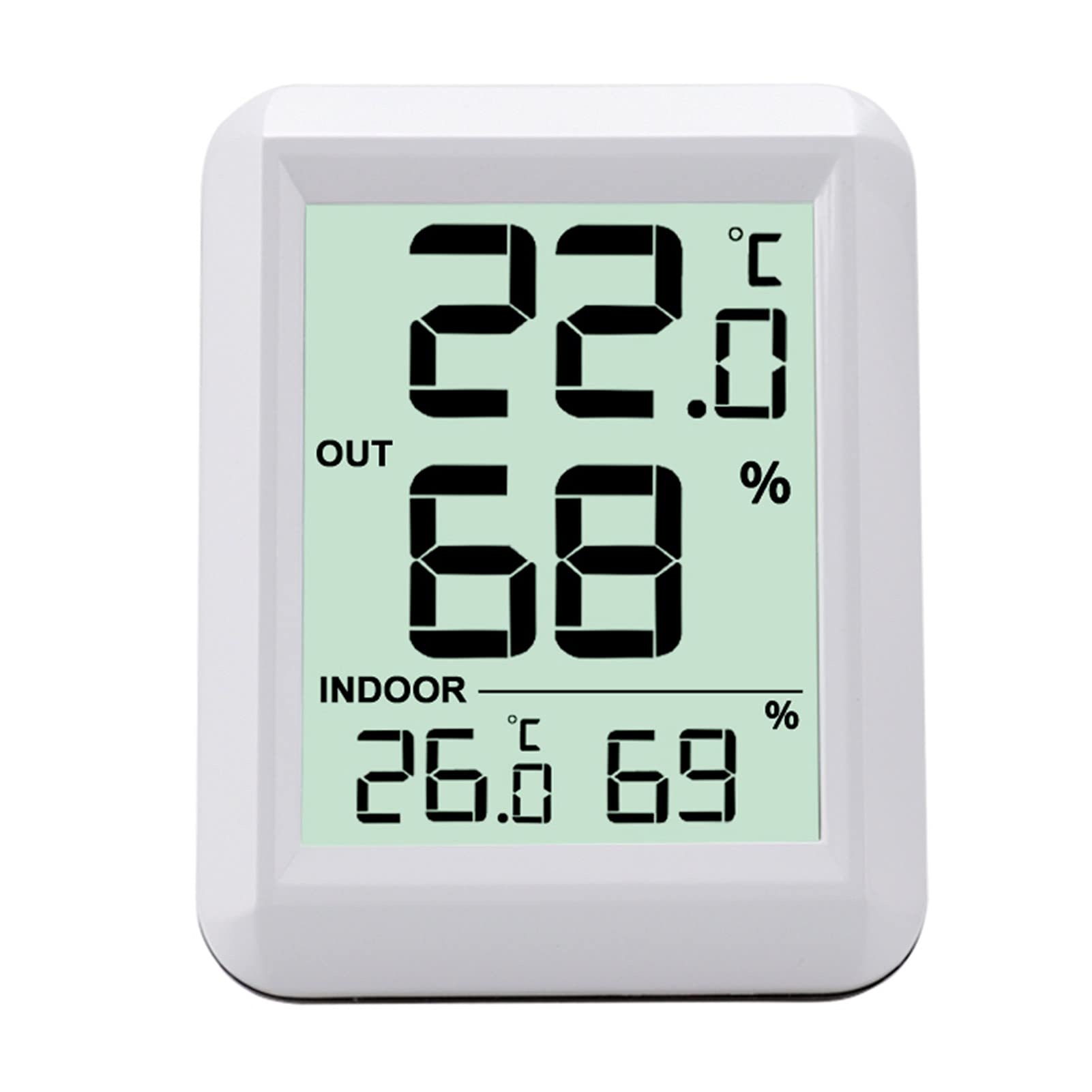 Belity Digital Hygrometer Thermometer Indoor Outdoor Humidity Meter Room Thermometer and Humidity Gauge Monitor 100m Range Large LCD Display for Living Room Greenhouse Flower Room Farm
