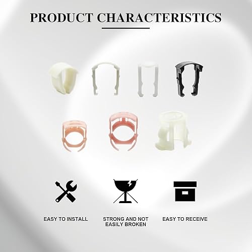 Miniatura 6 de 70 clips de línea de combustible para automóvil, abrazadera de línea de combustible, kit de reparación de depósito de combustible de plástico de 3/8