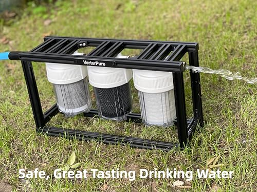 Image of S3 Mini External 3-Stage RV Water Filter System, Compact, 5 Inch Filters, Portable Clear