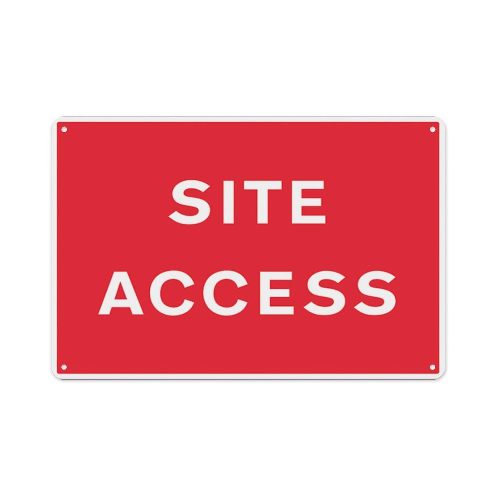peiyeety Site Access Aluminum Tin Warning Signs For Home Outdoor Garden 8X12 Inches