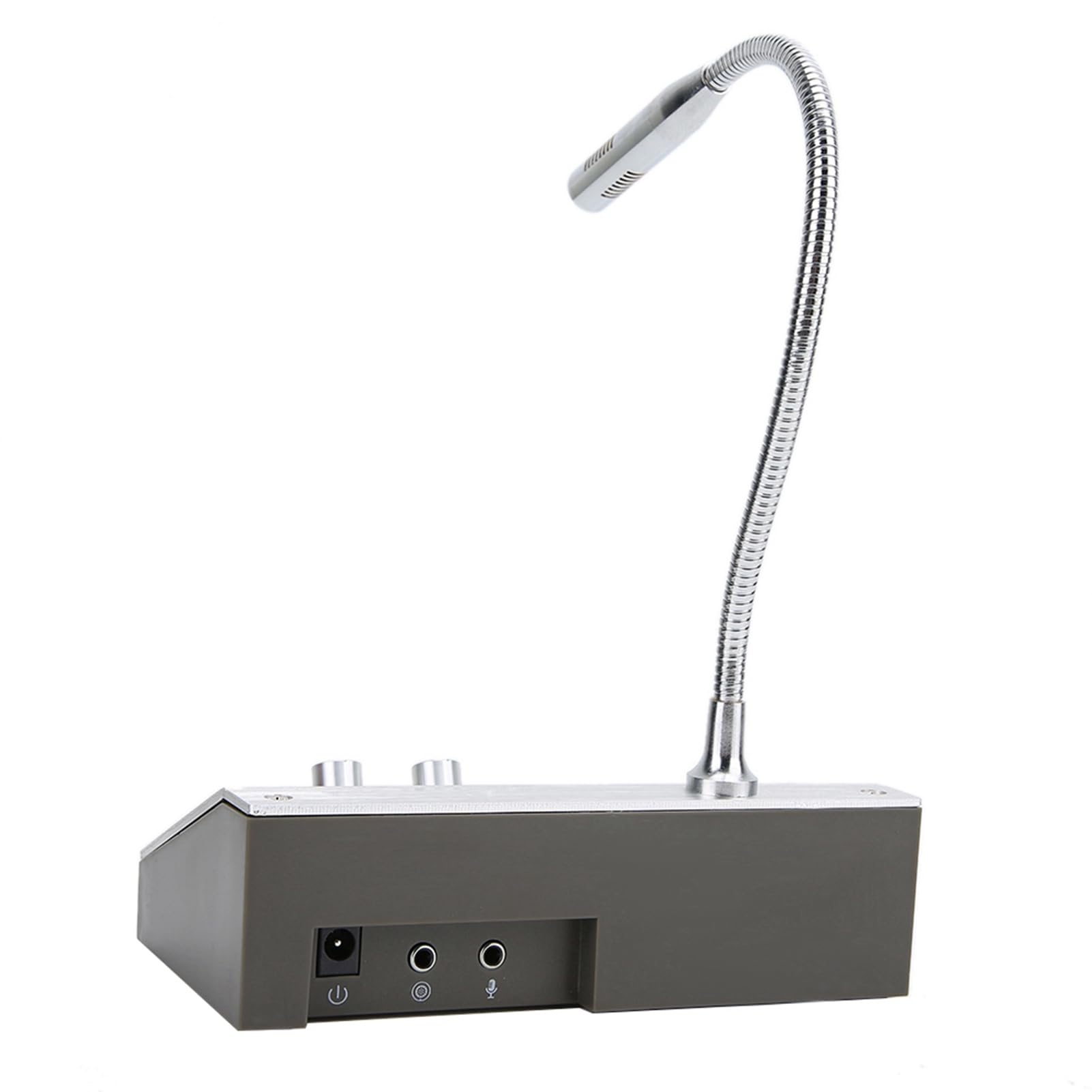Micrófono de Intercomunicación, Altavoz de Micrófono de Ventana de Vidrio, Estación de Hospital del Banco Ventana Walkie-Talkie con Anti-interferencia y Salida de Grabación de Audio Bidireccional(EU)