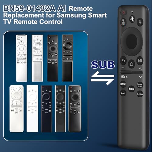 Image of Replacement for Samsung TV Remote Control, for All 2019-2025 Samsung Remote Control for Smart TV with Voice Control. No Solarcell /Charger