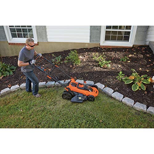 Black & Decker CLMA4825L2-QW Accugrasmaaier, 48 cm, 7 hoogtes, verstelbaar van 38 tot 100 mm, 2 accu's, 36 V, oranje, 48 cm - Afbeelding 4