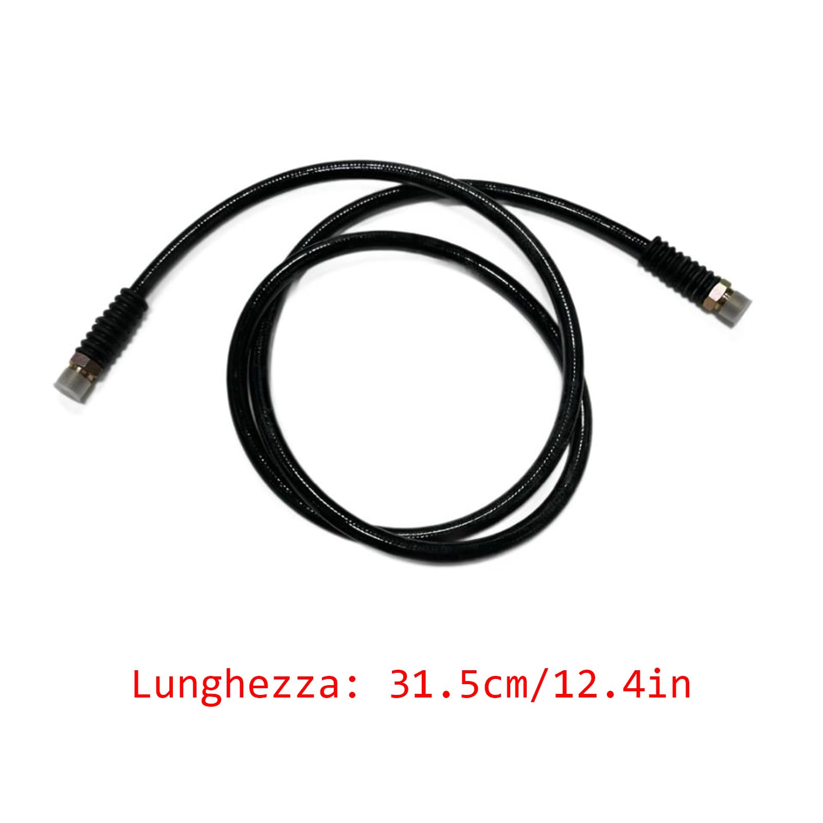 Manguera hidráulica de presión CH604 con acoplador de 3/8 pulgadas, cinta para tubería y tapas de acoplador, reemplazo de conjunto de manguera, hidráulica de compatibilidad