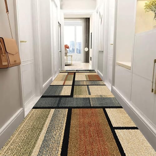 Tapis cuisine devant evier 90x250 cm lavable long moderne design abstrait - 5