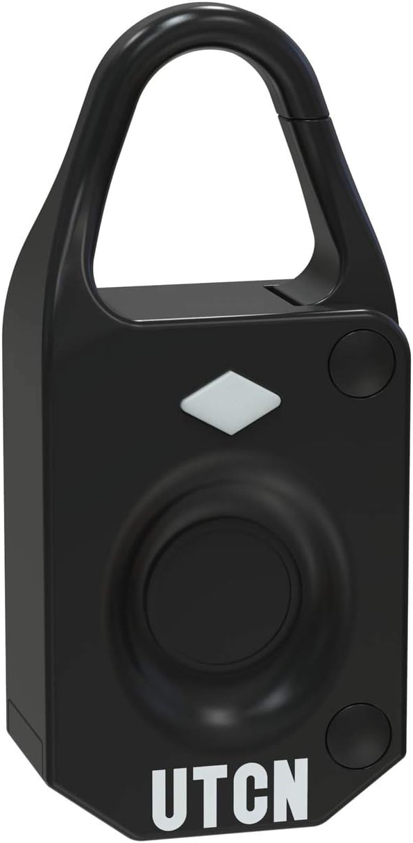 UTech Mini Fingerprint Padlock, biometric Lock, no Need Keys & Password, Used for Cabinet, Luggage