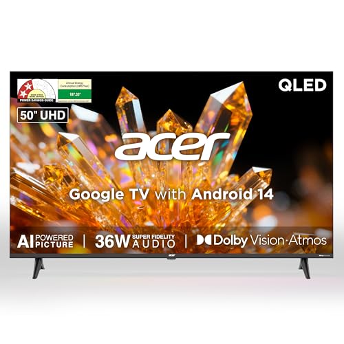 Image of acer 127 cm (50 inches) Ultra V Series 4K Ultra HD Smart QLED Google TV AR50QDVGU2875BD