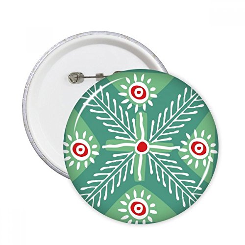 Vert blé mexique totems dessin ronde pins badge bouton vêtements décoration multicolore