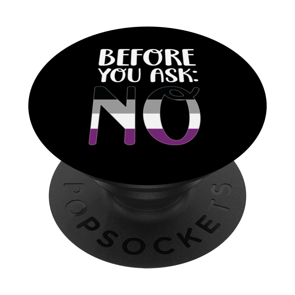 Amazon Com Asexuality Flag Asexual Pride Before You Ask No Ace Pride Popsockets Swappable Popgrip Cell Phones Accessories