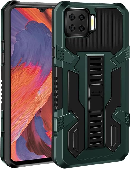 Funda compatible con LG K61, funda protectora a prueba de golpes con función atril incorporada, compatible con LG K61, funda 2 en 1, funda LAN