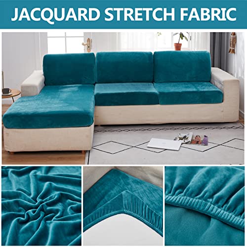 Housse de coussin en velours très extensible et facile à nettoyer - 6