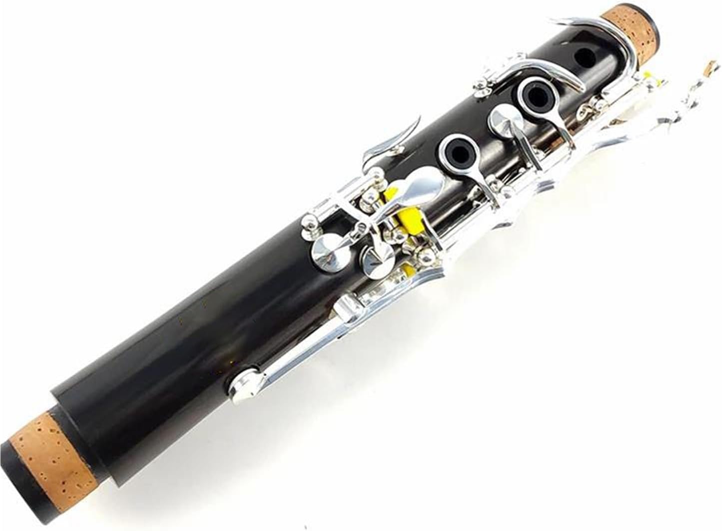 A Major Ebony Clarinet 18 Keys Silver Plated Professional Clarinet(Ebony)