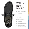 Hey Dude Men's Wally Sox Moc Toe Shoes, Micro Total Black, 8 UK #1