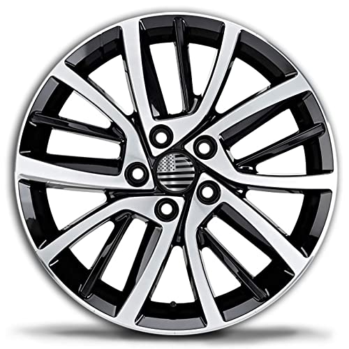 Biomar Labs® 4 X Universal Wheel Centre Alloy Hub Center Caps Hubcaps Compatible With Vw Part Number: 3B7601171 Usa United States Of America American Star National Silver Flag 65Mm Cv 16 #TOP3