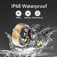 Milavan Smart Health Ring Fitness Tracker for Men Women, Sleep, Stress & Activity Monitoring, IP68 Waterproof, Long Lasting Battery, No Subscription Fees, Compatible with iOS & Android, Rose Gold 8 — image 6