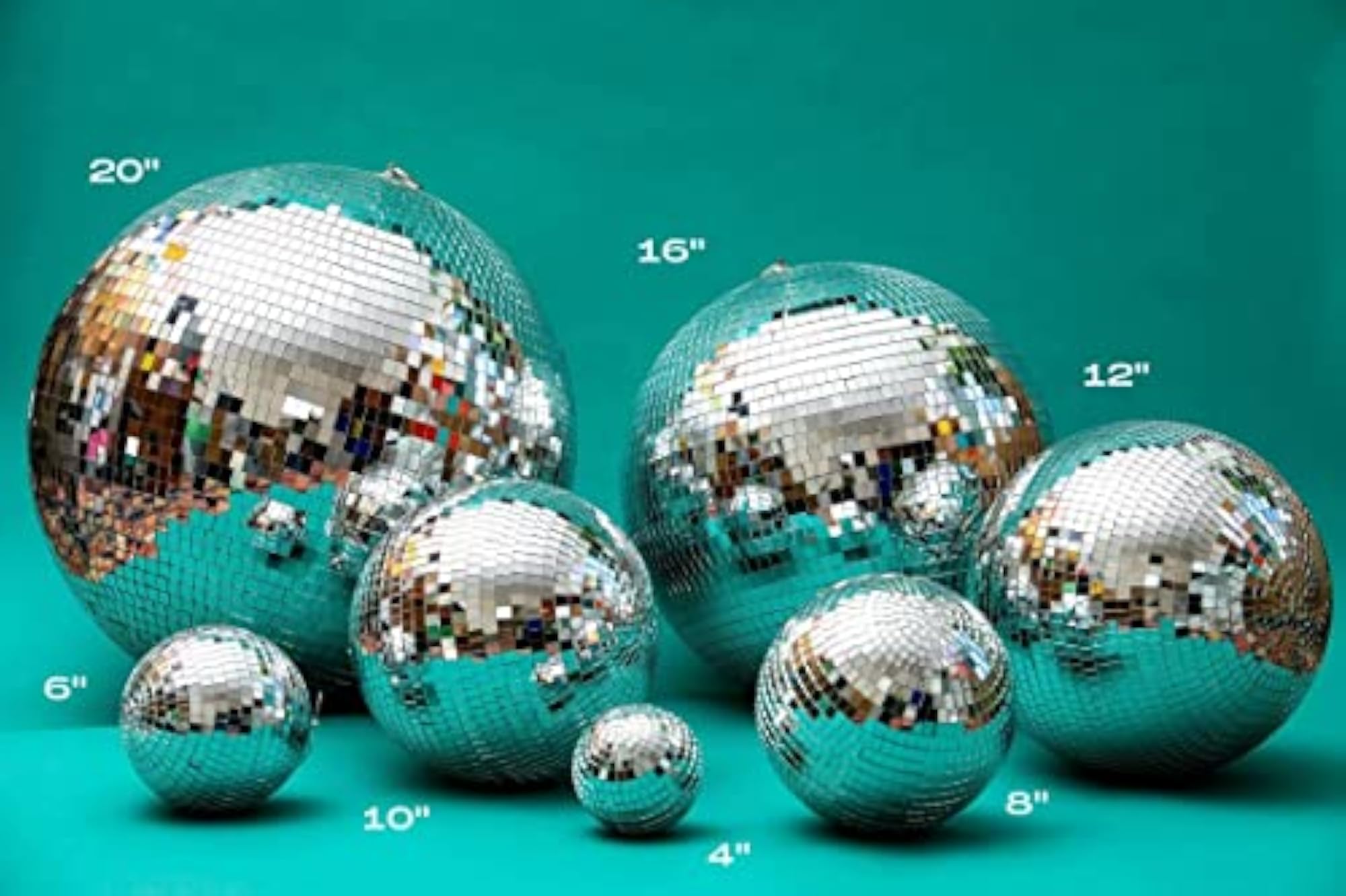 Eliminator Lighting Disco Ball with Hanging Swivel, 12 Inch