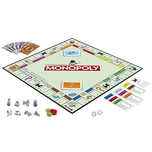 Monopoly Brettspiel, klassisches Familienspiel für Erwachsene und Kinder, 2 bis 6 Spieler, Strategiespiel geeignet ab 8 Jahren… – Ansicht 4