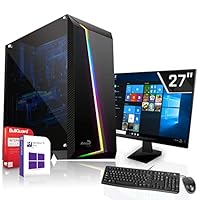 Gaming Komplett PC Set|Intel Core i7-10700K - 8X 3.8GHz|Marken Board|27 Zoll Monitor|Nvidia GeForce RTX 3080 Ti 12GB GDDR6X|1000GB M.2 NVMe + 1000GB HDD|Windows 10 Pro|WLAN|3 Jahre Garantie
