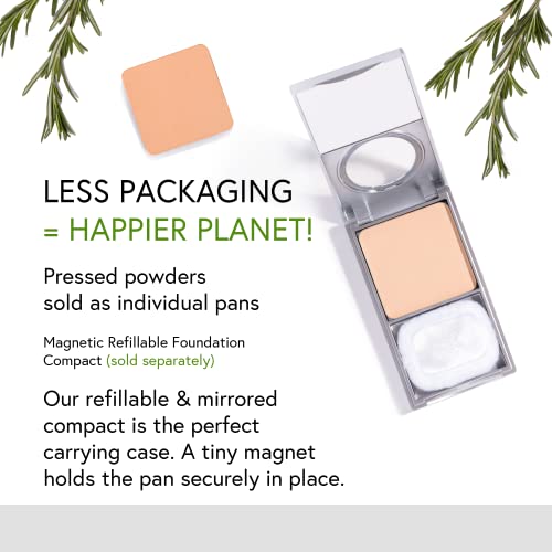 Honeybee Gardens Radiant Skin Pressed Mineral Powder Foundation Refill - Luminous (Medium Neutral With A Hint Of Warmth), Net Wt. 7.5G/0.26 Oz | Vegan, Gluten-Free, Cruelty-Free #TOP4