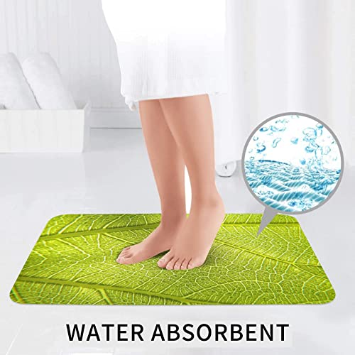 DEPILA Badezimmer 3-teiliges Badezimmerteppich-Set mit Baumblättern, Textur, Adern, 3-teiliges Badezimmerteppich-Set, Badematte + Kontur + Toilettendeckelbezug, rutschfeste Unterlage Sets – Bild 7