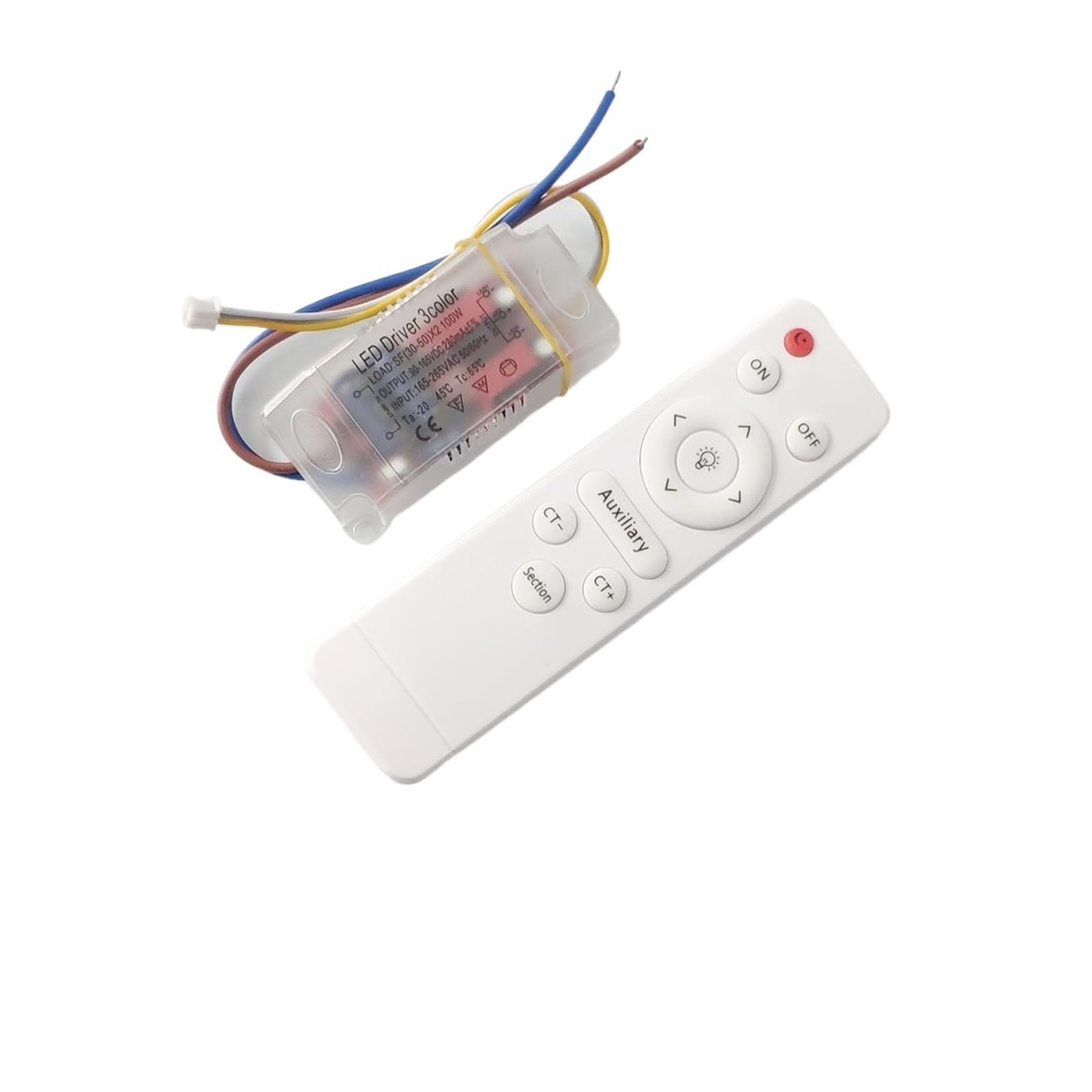 ZXAOMMBEA Infrared Remote Control Power Supply 220V dimmable Constant Current Driver 24W 40W 80W 100W 160W 200W 240W Transformer X2((30-50W) X2)
