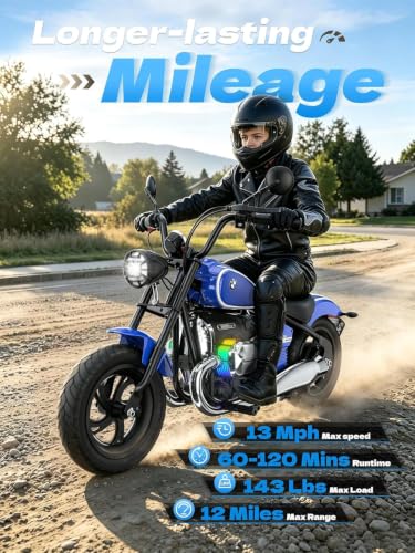 Image of ANPABO Licensed BMW 24V Kids Electric Motorcycle for Kids 5-8, Blue