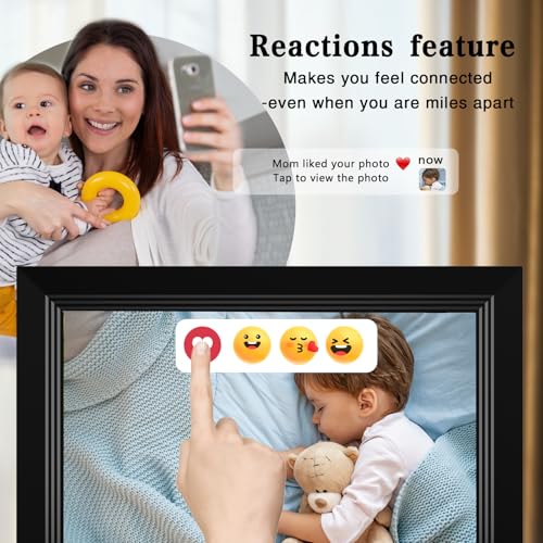Image of FRAMEO Digital Picture Frame- 10.1inch Digital Photo Frame with 1080 IPS Touch Screen HD Disply,Built-in 32GB Storage,Wall-Mounted,Digital Frame Share Photos and Videos via FRAMEO App