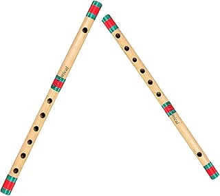 SG Musical HandmadeMart C-Scale Bamboo Flute 2 pcs set BYTD-picture-31