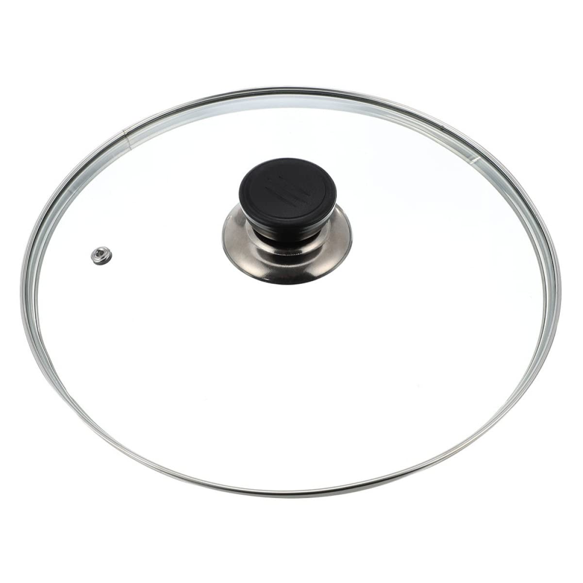 Angoily 1pezzi Coperchio Per Pentola in Vetro Temperato Coperchio Trasparente Temperato Riutilizzabile Per Padella Manico Isolato Sfiato