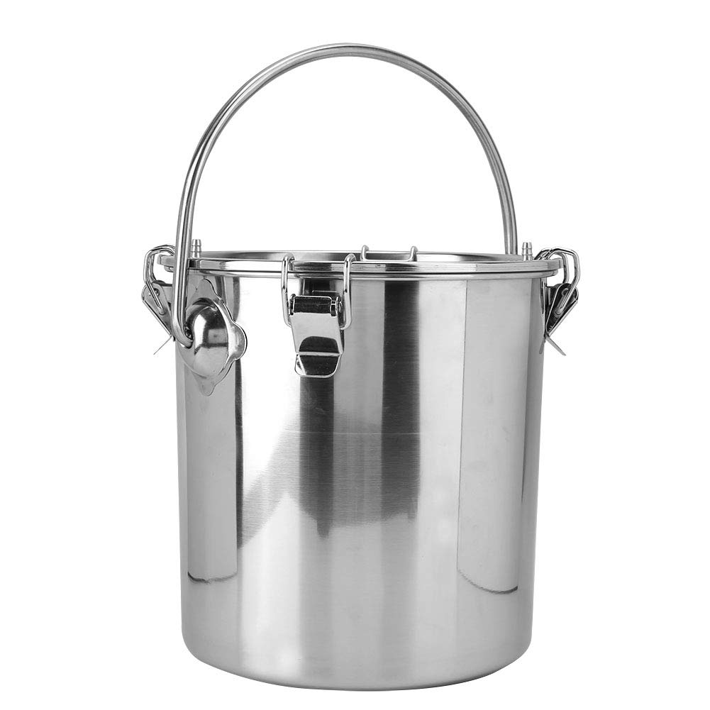 Ordeñadora Eléctrica para Cabras, Kit de Ordeñador de Vacas Portátil de 5 L, Dispositivo de Ordeño de Vacas de Acero Inoxidable, Ordeñadora de Cabras con Bomba de Vacío, para