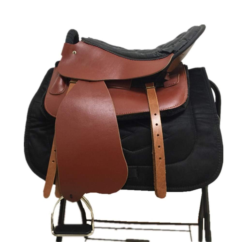 Cavallo da Sella Turisti con Maniglie con Sella in Cuoio Sella Esercito Sella Cavallo da Sella Completo Forniture Equestri,C