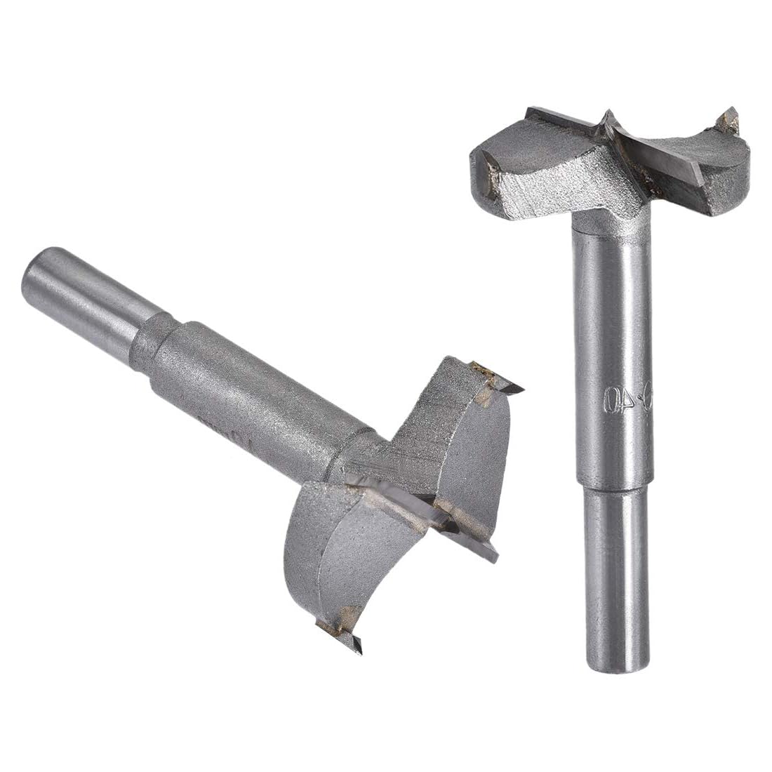 MACHSWON 2 PCS Forstner Drill Bits Tungsten Carbide Wood Hole Saw Opener Drill Bit 40mm+42mm Woodworking Drilling Boring Bit Cutter