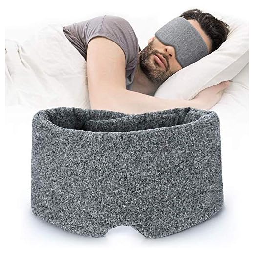 100% Handmade Cotton Sleep Mask Blackout - Comfortable & Breathable Eye Mask for Sleeping Adjustable Blinder Blindfold Airplane with Travel Pouch - Best Night Companion Eyeshade for Women Men Kid