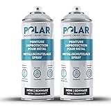 SCHNELLTROCKNEND - Mit unserem Metall-Sprühlack lässt sich ein hervorragendes Finish erzielen. Der Lack ist in 20 Minuten berührungstrocken und kann nach weiteren 20 Minuten erneut beschichtet werden. Polar Direkt auf Rost Metall-Sprühlack hat je nach Beschaffenheit und Porosität der Oberfläche eine hervorragende Ergiebigkeit von bis zu 2m²/400ml pro Sprühdose.