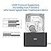 SSK Aluminum Hard Drive Docking Station, USB 3.0 to SATA Dual Bay External HDD Dock Caddy Reader for 2.5 & 3.5 inch SATA HDD SSD, with UASP Offline Cloner/Duplicator Function (2x20TB Supports) Black