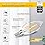 Dimmable E12 LED Candelabra Bulbs 60W Equivalent, 2700K Soft Warm White, 600 Lumens B11 Candle Base 6W C35 LED Filament Vintage Light Bulbs, Clear Glass for Chandelier Ceiling Fan High CRI 90+, 6-Pack