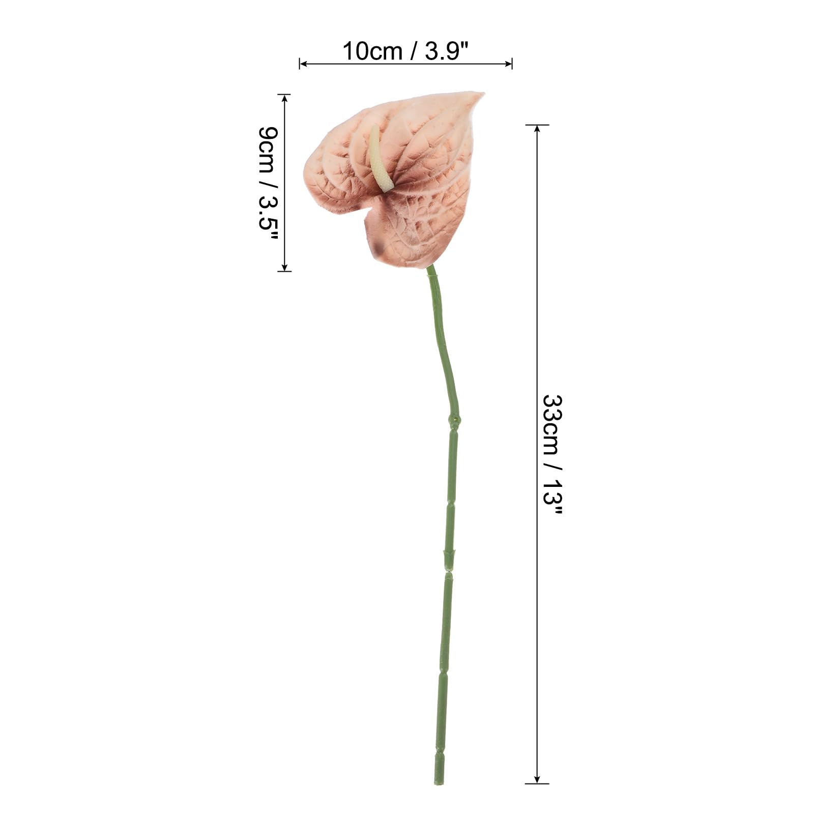 PATIKIL 13" Artificial Anthurium Lily Flowers - Image 2