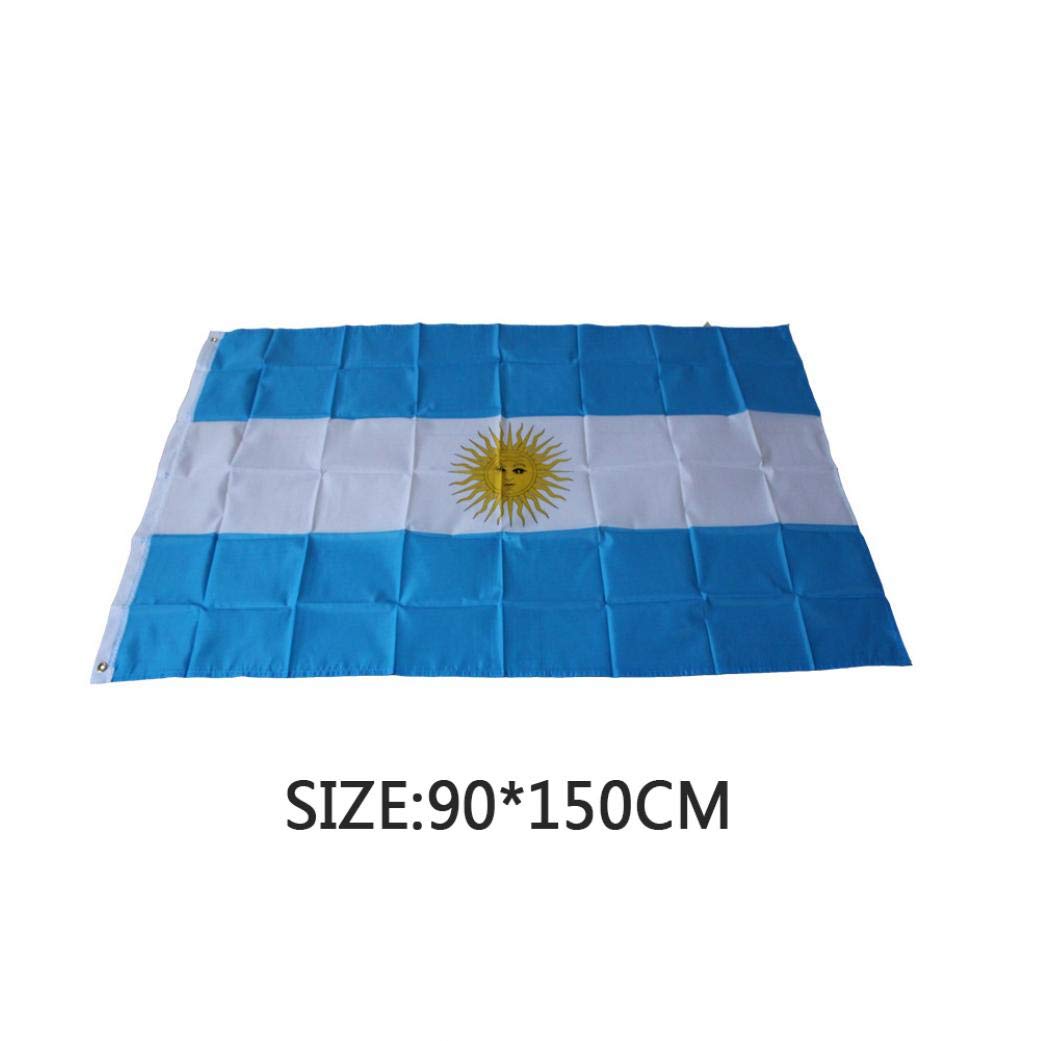 Bandiera Argentina Grande 250x150 Cm – Resistente Agli Agenti Atmosferici, Stampata Fronte/Retro, Occhielli Ottone