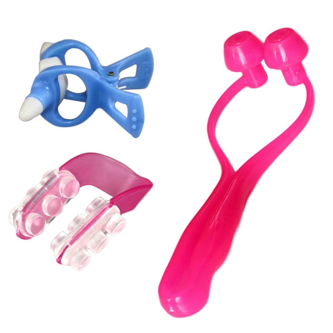 AlexVyan Certified 3 in 1 Pack Facial Roller Pink and Blue Butterfly Nose Up Clip Shaping Lifting Bridge Straightening Purple Nose Up Beauty Clip High Lifting Clipper Correction Shaper Tool-image-18