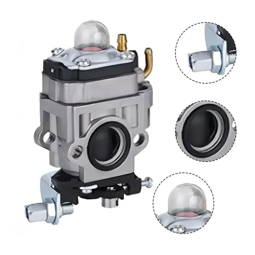 Kit de carburador con Junta y Bomba de cebado for cortacésped de 52 CC, 49 CC y 43 CC.