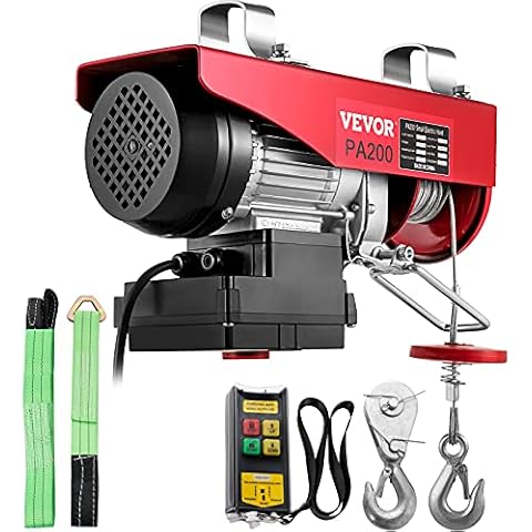 Polipasto Eléctrico VEVOR con Control Remoto Inalámbrico Cover