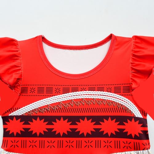 Disfraz completo Mirabel para niñas 7-8 años rojo miniatura 3