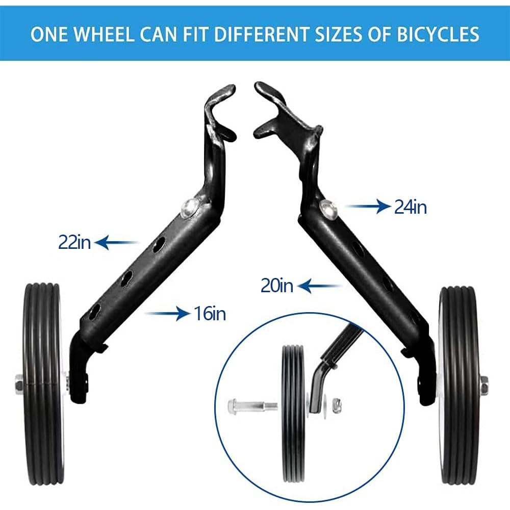Anyingkai Stabilizzatori Bici,Ruote Stabilizzatrici,Ruote Laterali Bici Bambino,Ruote Stabilizzatrici,Rotelle Universali Bici,Training Wheels,Rotelle Bici Bambino,Rotelle Bici Bambini