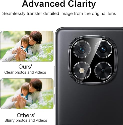 Image of Xmon Back Camera Lens Protector for Redmi Note 15 Plus (1 Pack) Premium Camera Glass Protector Guard, Anti-Scratch, Ultra-Clear, Easy Installation